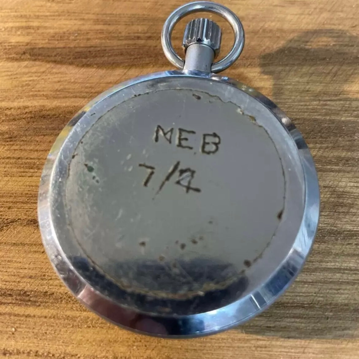 Vintage Smiths England Fob Pocket Stop Watch Stopwatch 1/5th Sec