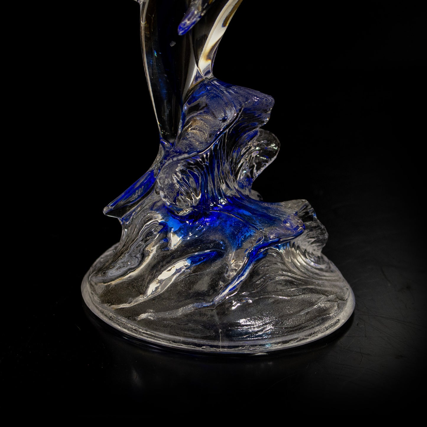 Vintage D'arques Glass Dolphin Ornament
