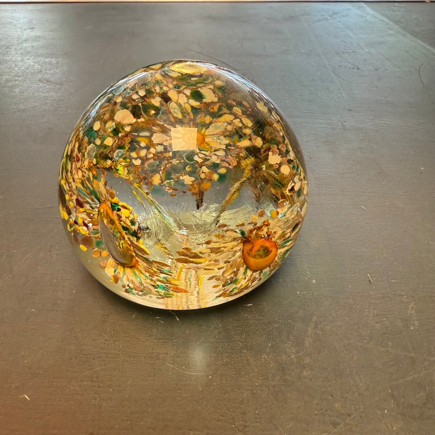 Flower paperweight