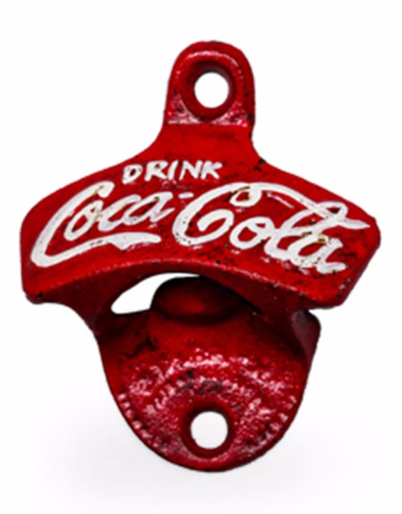 Antqiued Iron Red Cola Bottle Opener