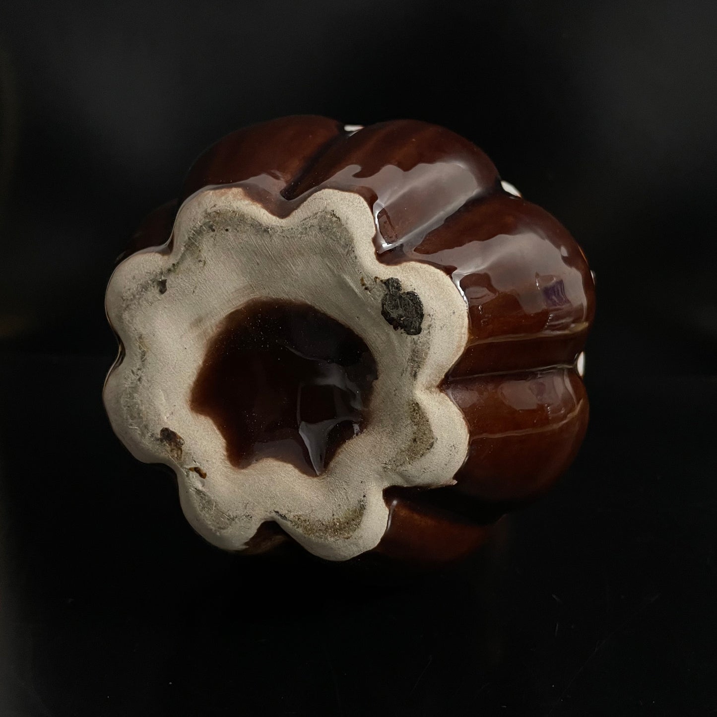 Vintage Mid Century Brown / Orange Vase