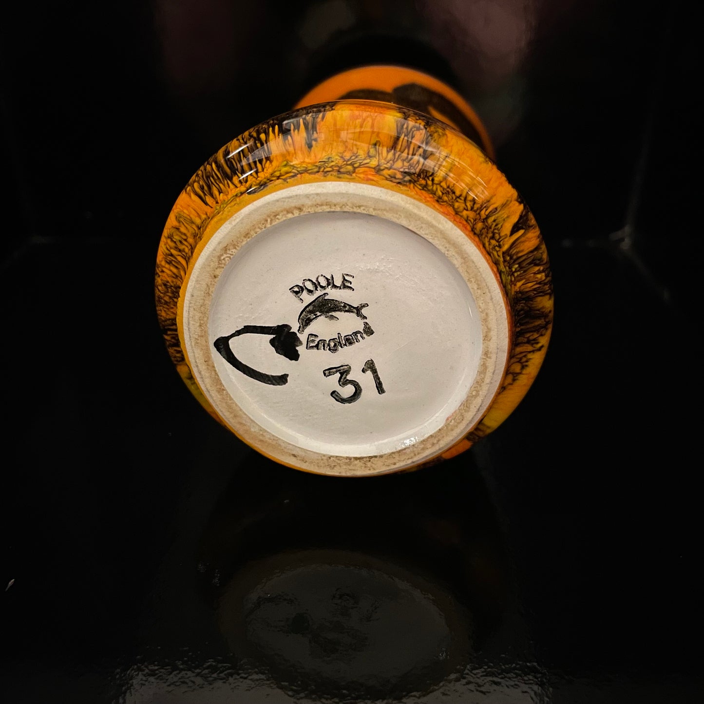 Vintage Mid century Poole Pottery Delphis Small Vase 31