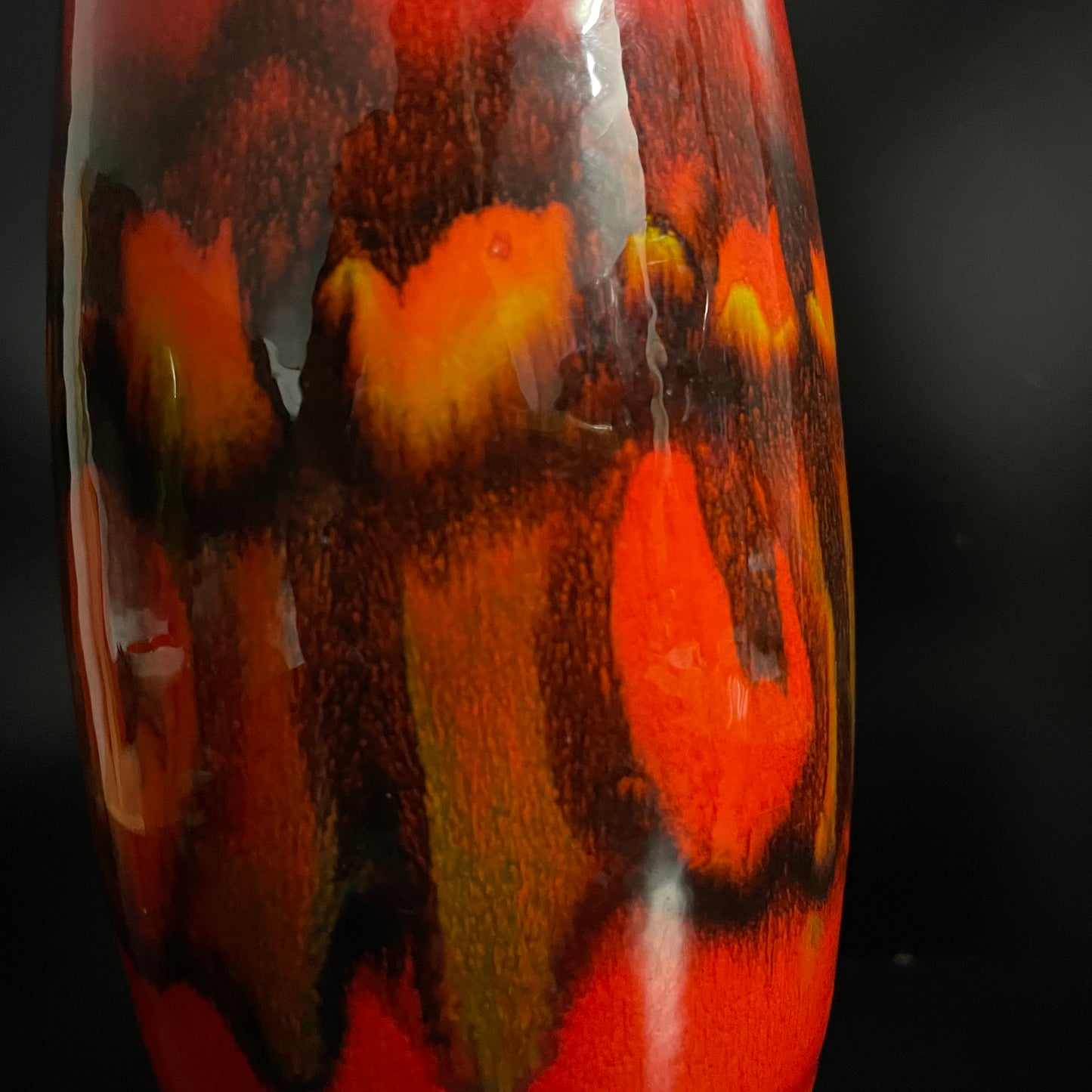 Vintage Poole pottery Delphis Shape 15 Vase Signed By Artist