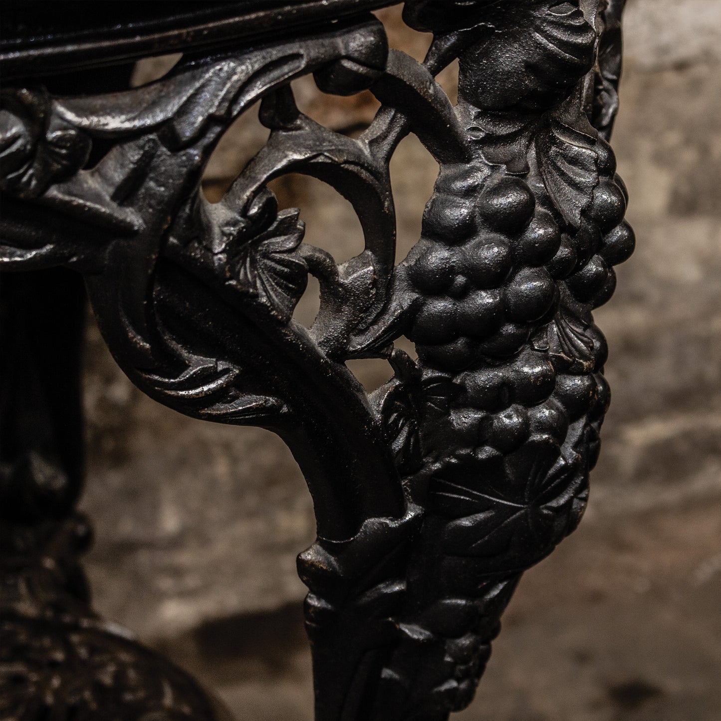 Vintage Cast Iron Pub Table