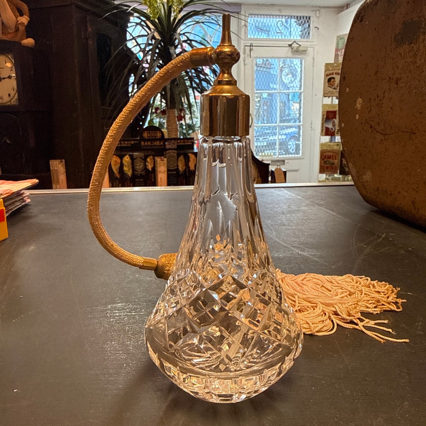 Vintage glass perfume bottle