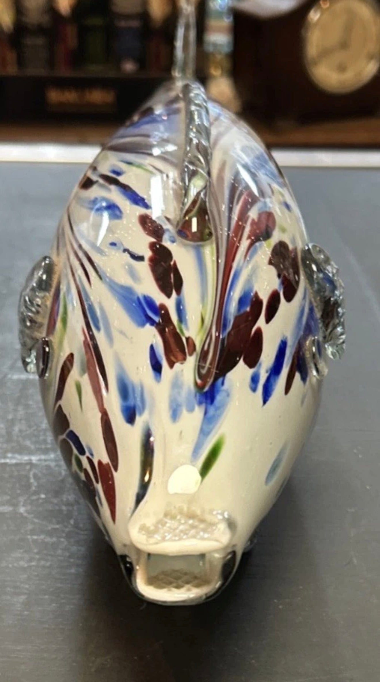 Vintage Murano Multicoloured Handblown Glass Fish