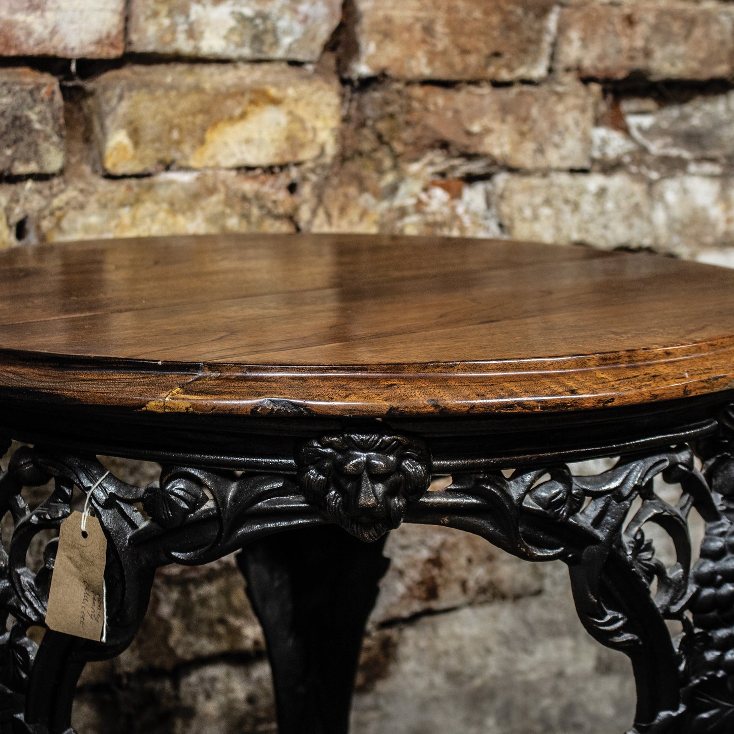 Vintage Cast Iron Pub Table