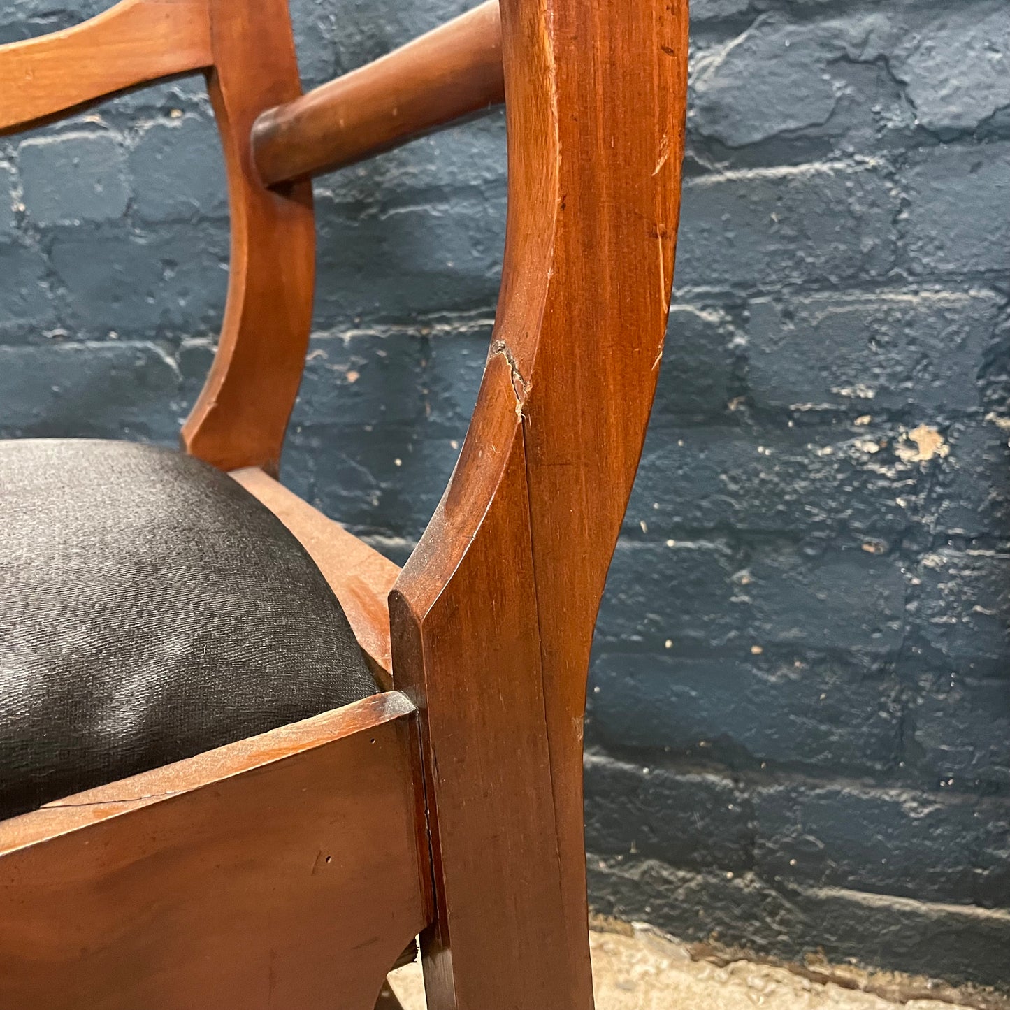 Antique Vintage Victorian Mahogany Commode Chair