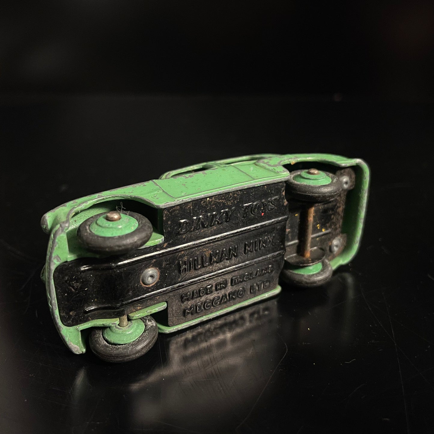 Vintage Dinky Toys 154 Hillman Minx Green Diecast Car Model