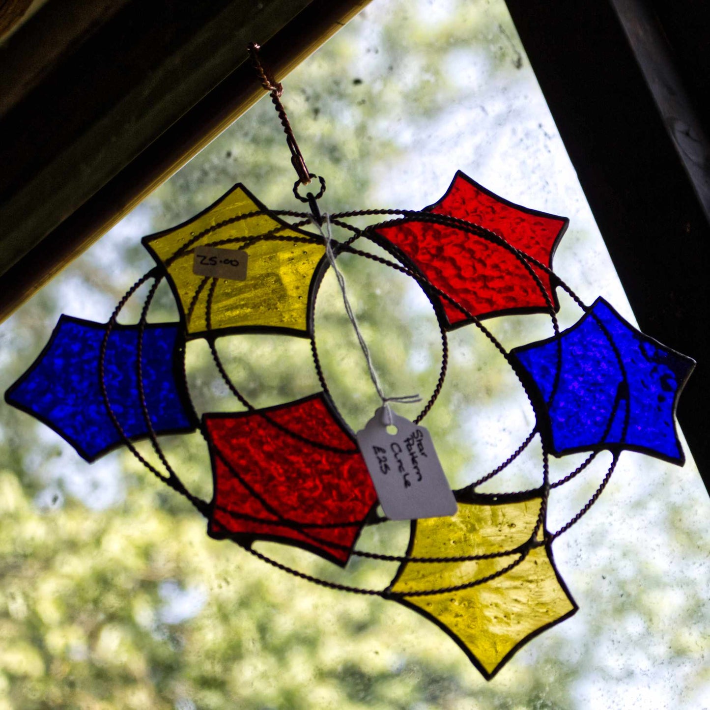Handmade Abstract Stained Glass Light Catcher
