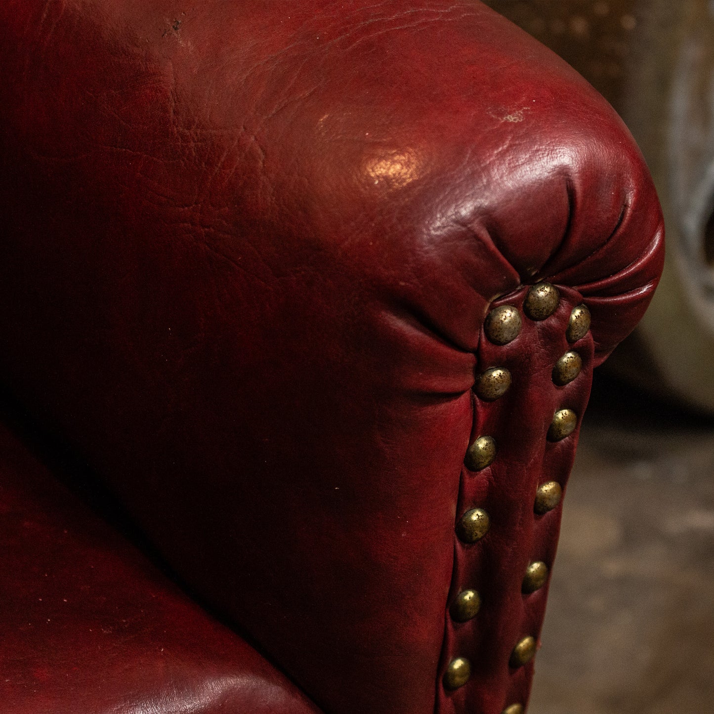 Antique Vintage Upholstered Childs Armchair On Castors