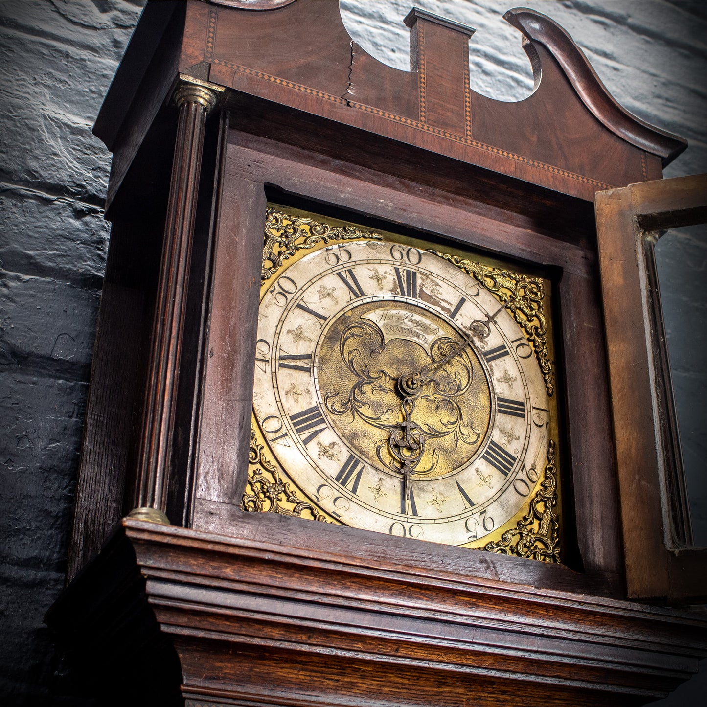 Antique Vintage Tho. S Reynolds Warwick Grandfather Clock