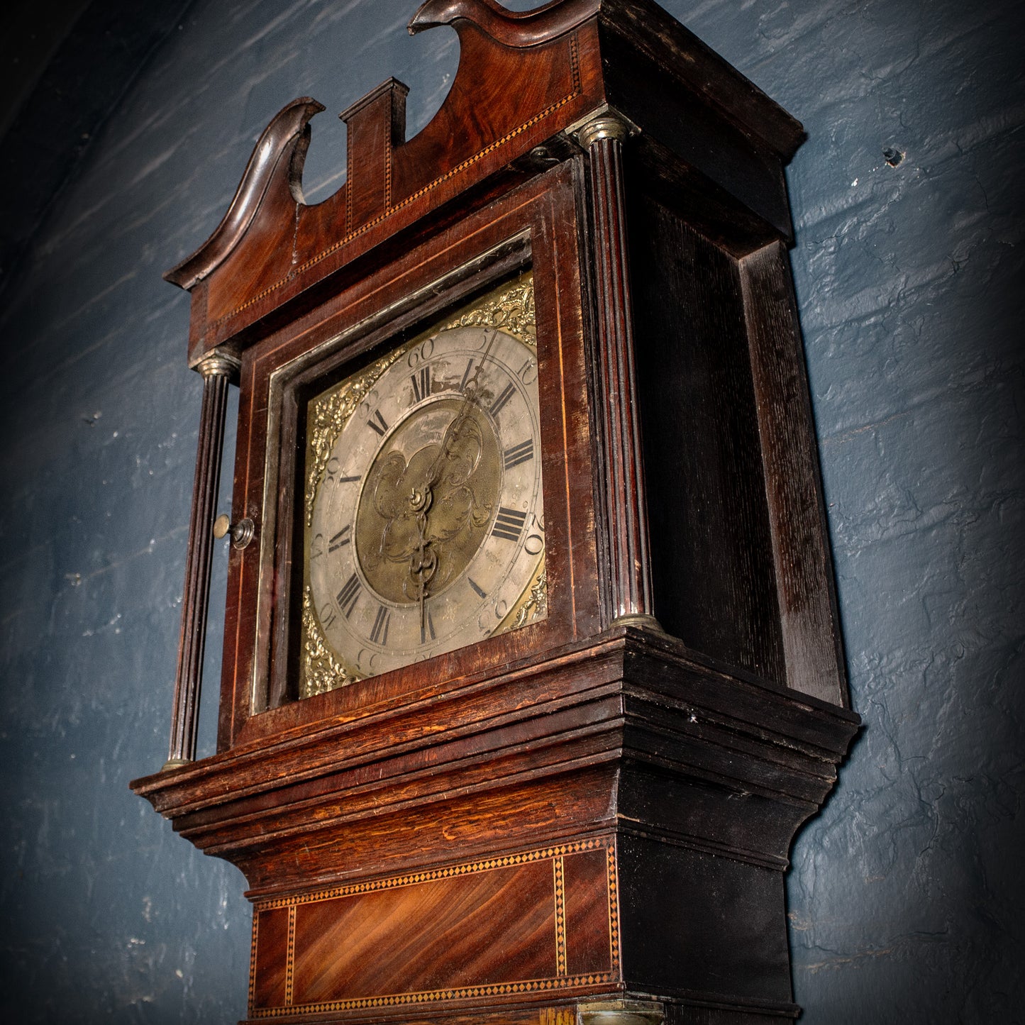 Antique Vintage Tho. S Reynolds Warwick Grandfather Clock