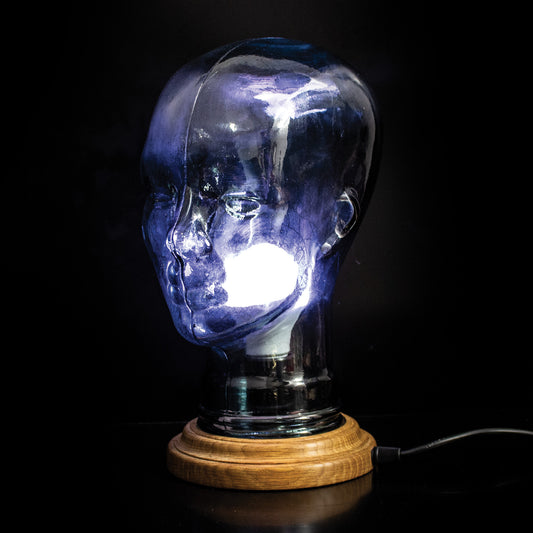 Colour Changing Glass Head Lamp