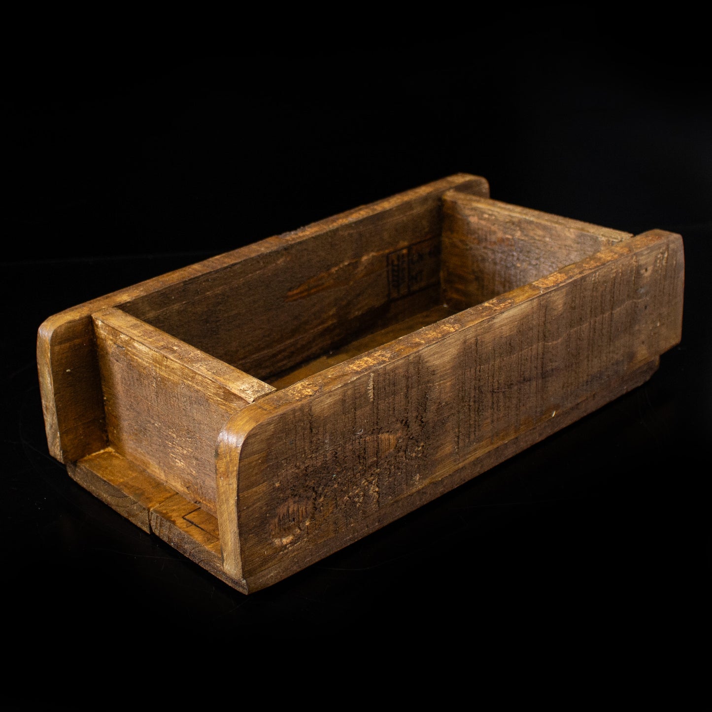 Reclaimed Wooden Rustic Brick Mould Storage Crate