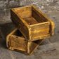 Reclaimed Wooden Rustic Brick Mould Storage Crate