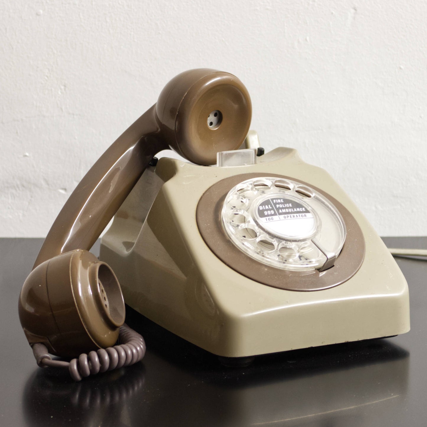 Genuine 80s Vintage BT Rotary Dial Telephone Phone Converted For Modern Use