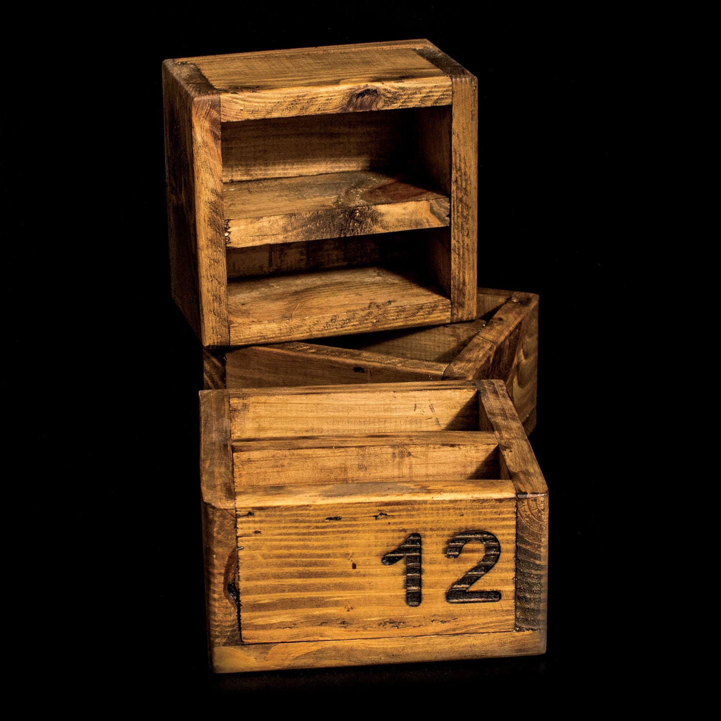 Handmade Reclaimed Wood Condiment Caddy