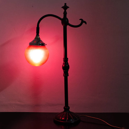 Gothic Style Glass Dome Red Lamp / Light