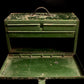 Antique Vintage Green Painted Metal Toolbox With Drawers