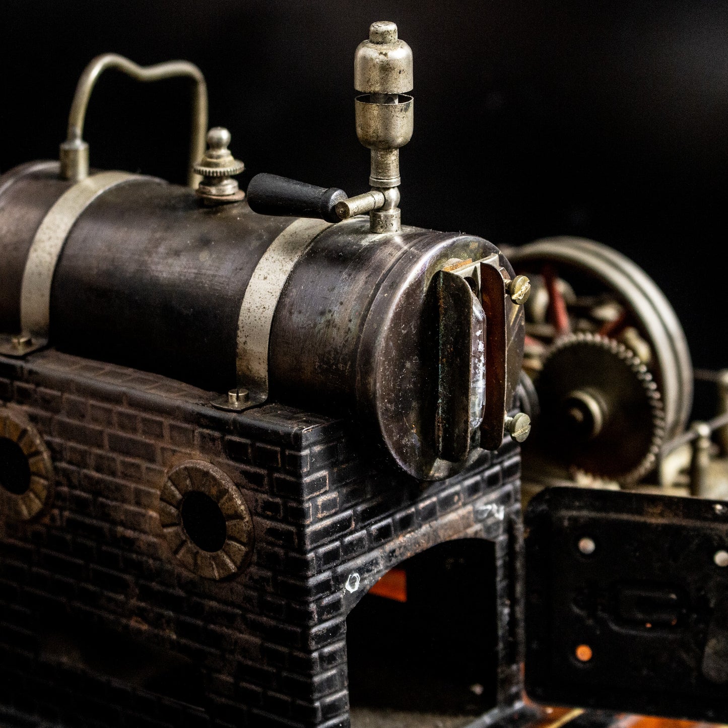 Antique Vintage Josef Falk Stationary Steam Engine