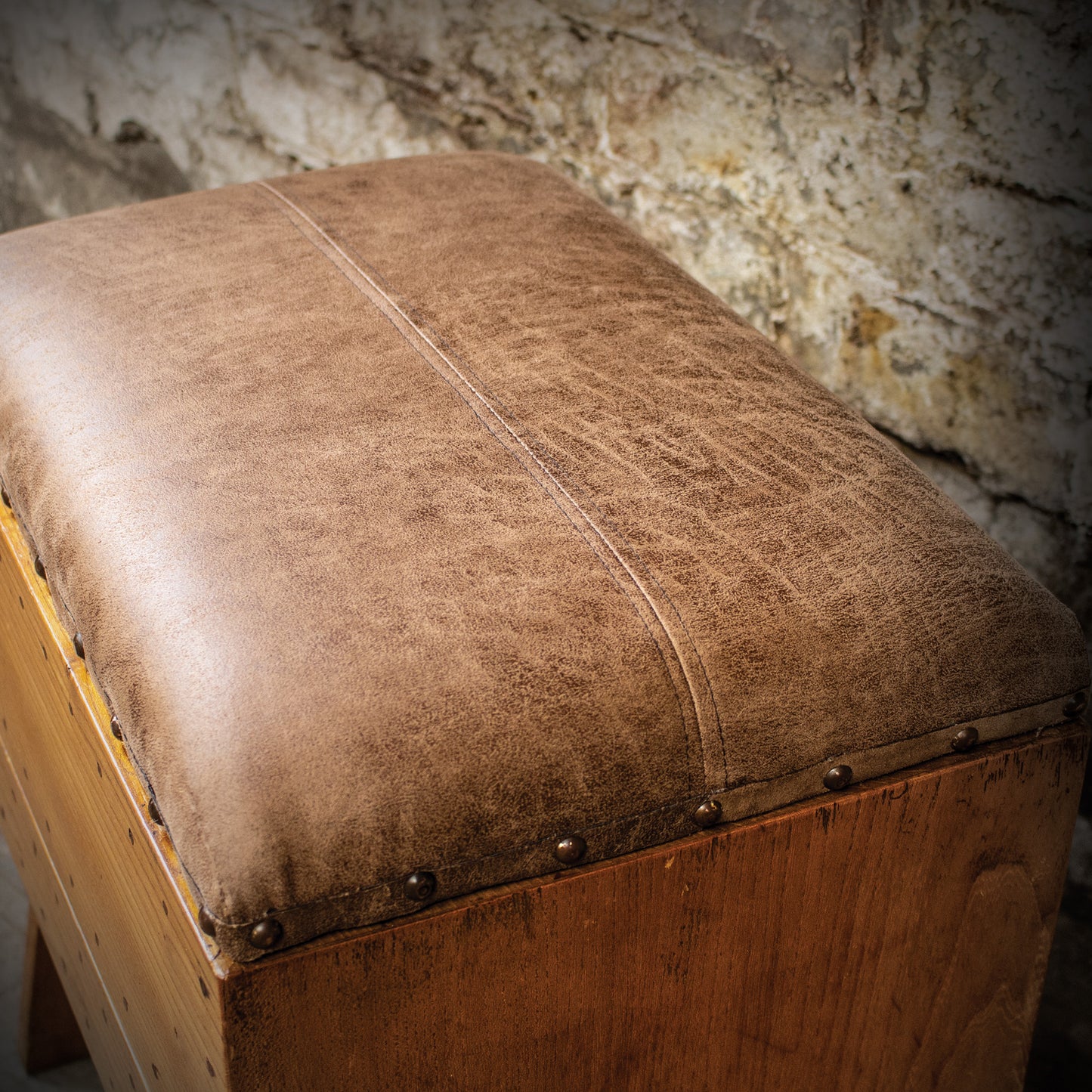 Vintage Piano Stool / Footstool With Drawer