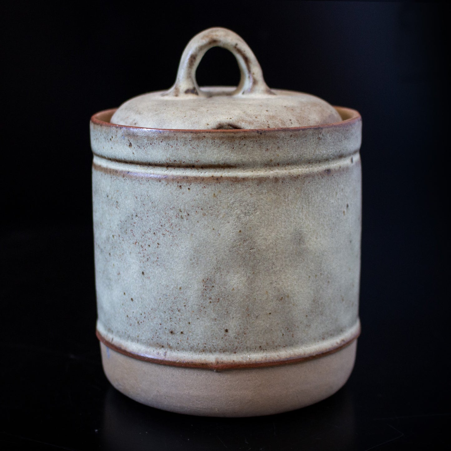 Vintage Tremar Pottery Honey Pot With Lid