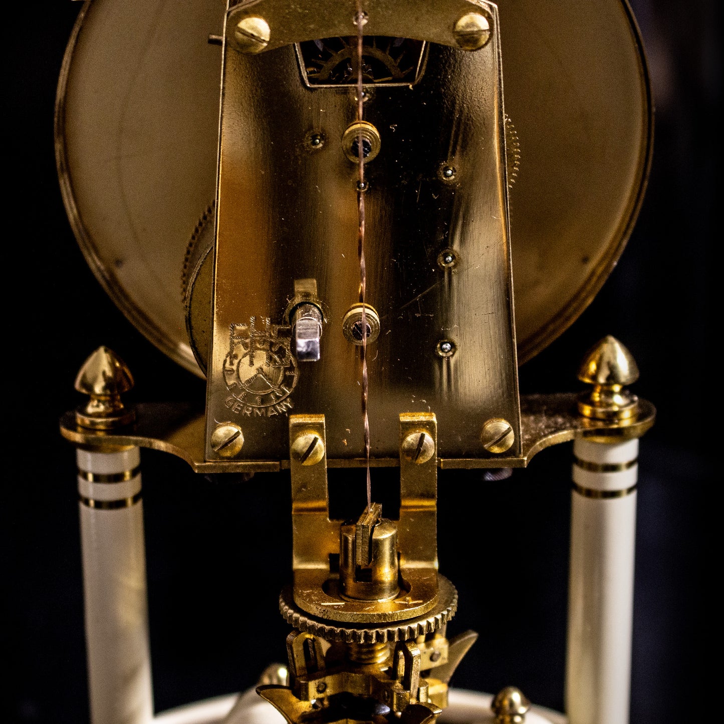 Vintage Franz Hermle 400 Day Mechanical Anniversary Clock