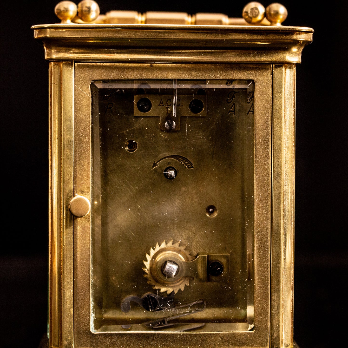 Antique Vintage A.C.C Brass French Carriage Clock