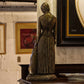 Large Resin Bronze Art Deco Lady & Dog Statue 54cm