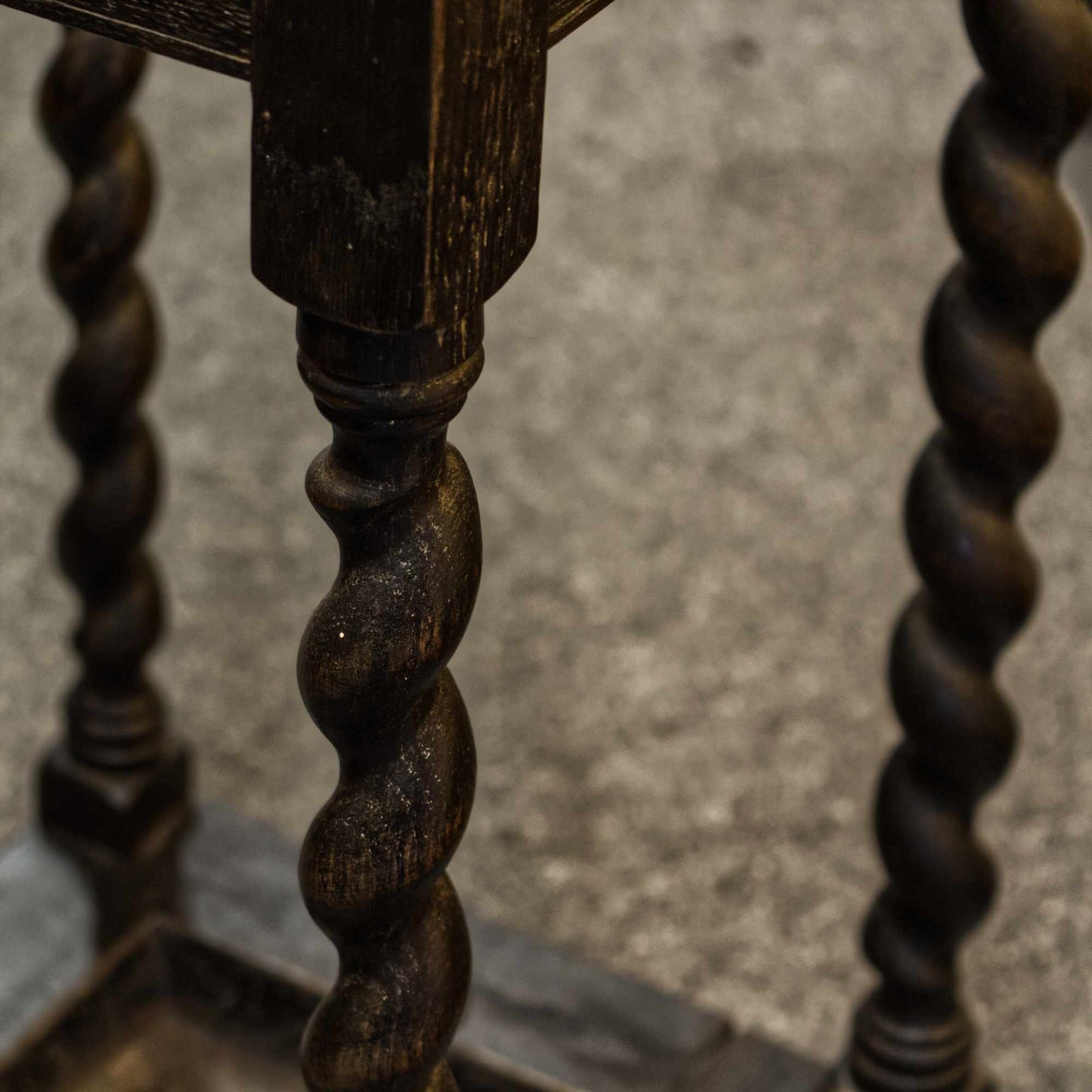 Antique Vintage Barley Twist Walking Stick / Brolly Stand