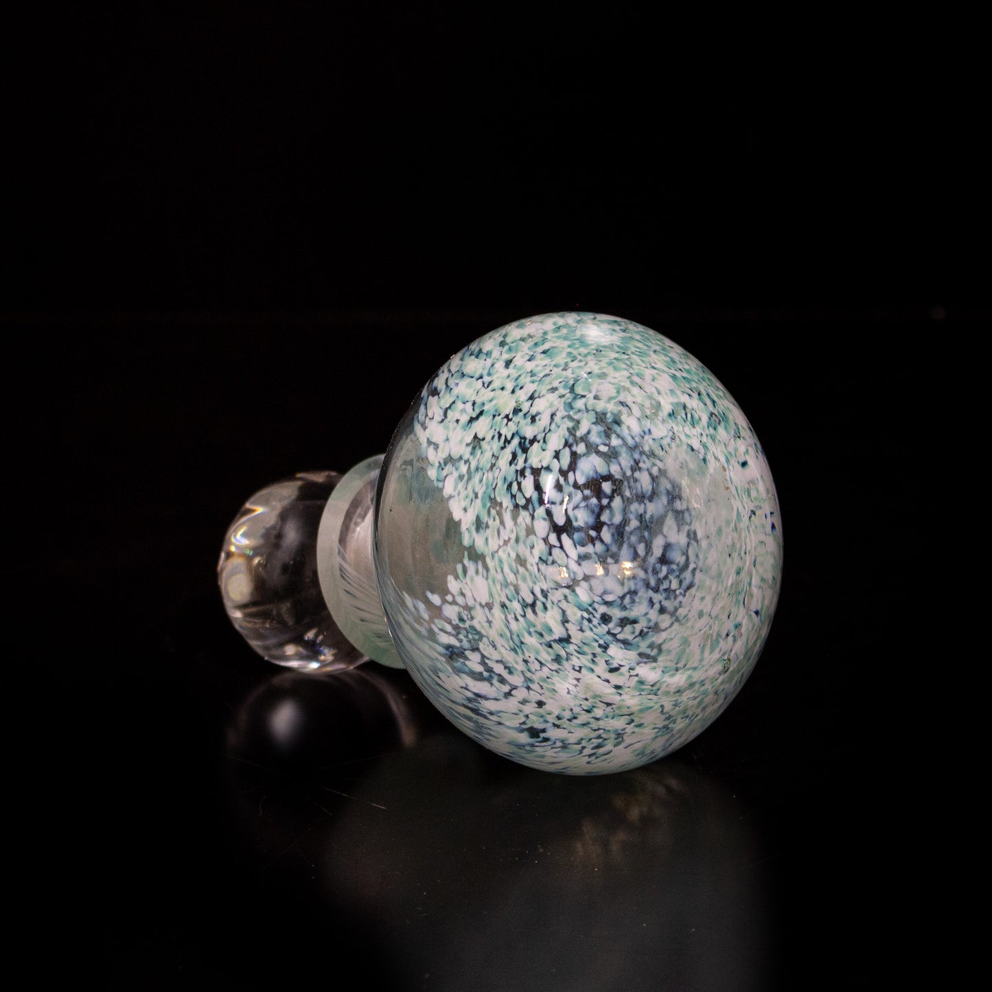 Vintage Hand Blown Glass Art Perfume Bottle