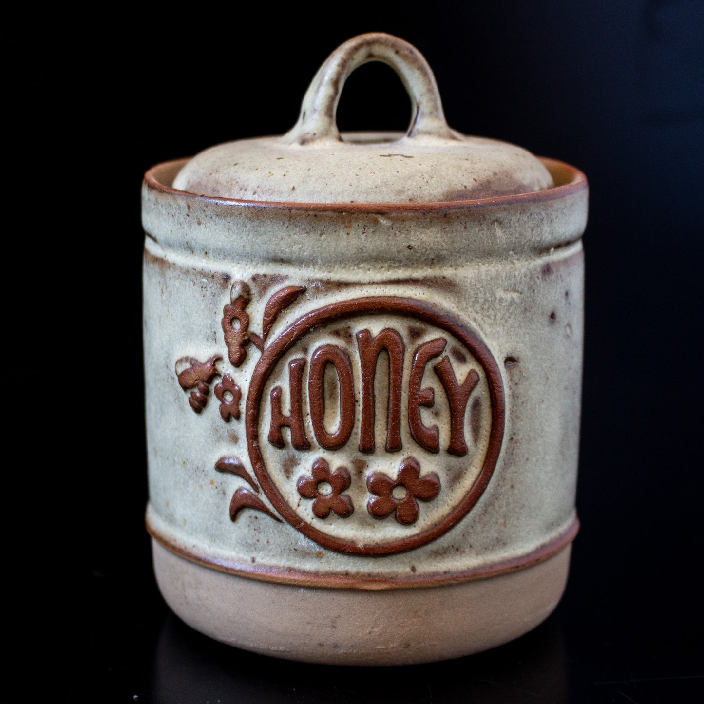 Vintage Tremar Pottery Honey Pot With Lid