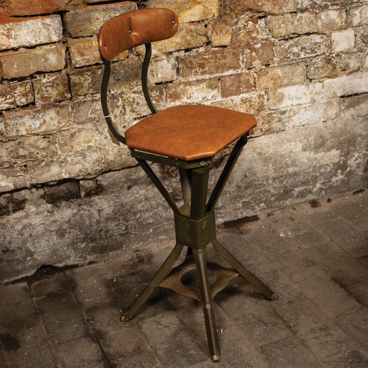 Vintage Evertaut Industrial Chair / Stool