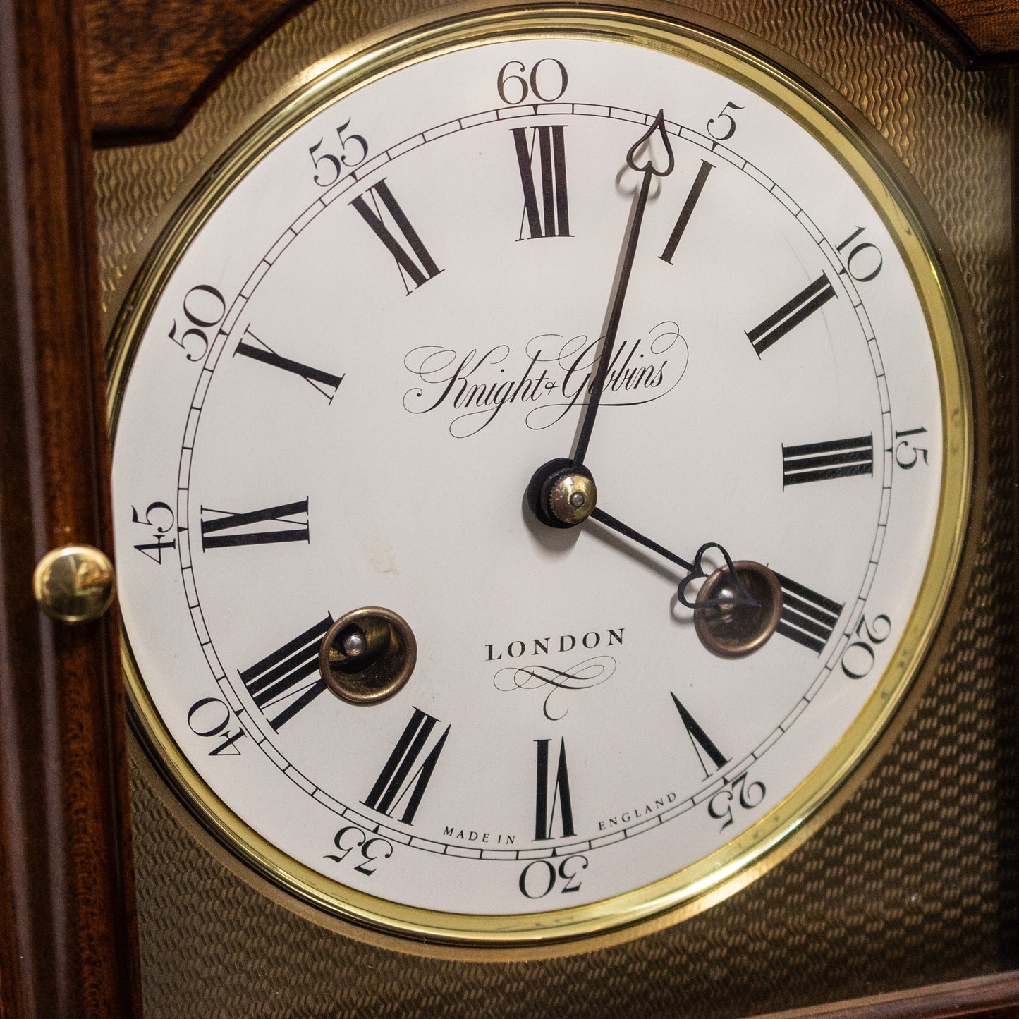 Vintage Knight & Gibbins Mechanical 8 Day Mantel Clock