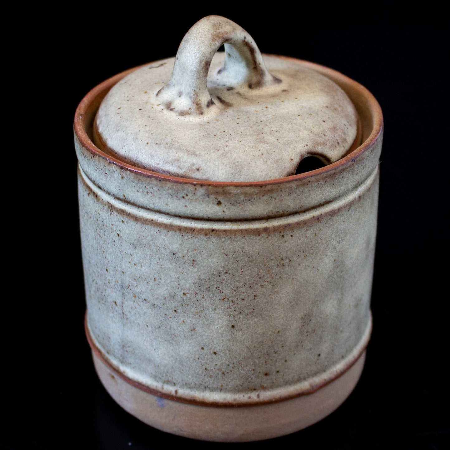 Vintage Tremar Pottery Honey Pot With Lid