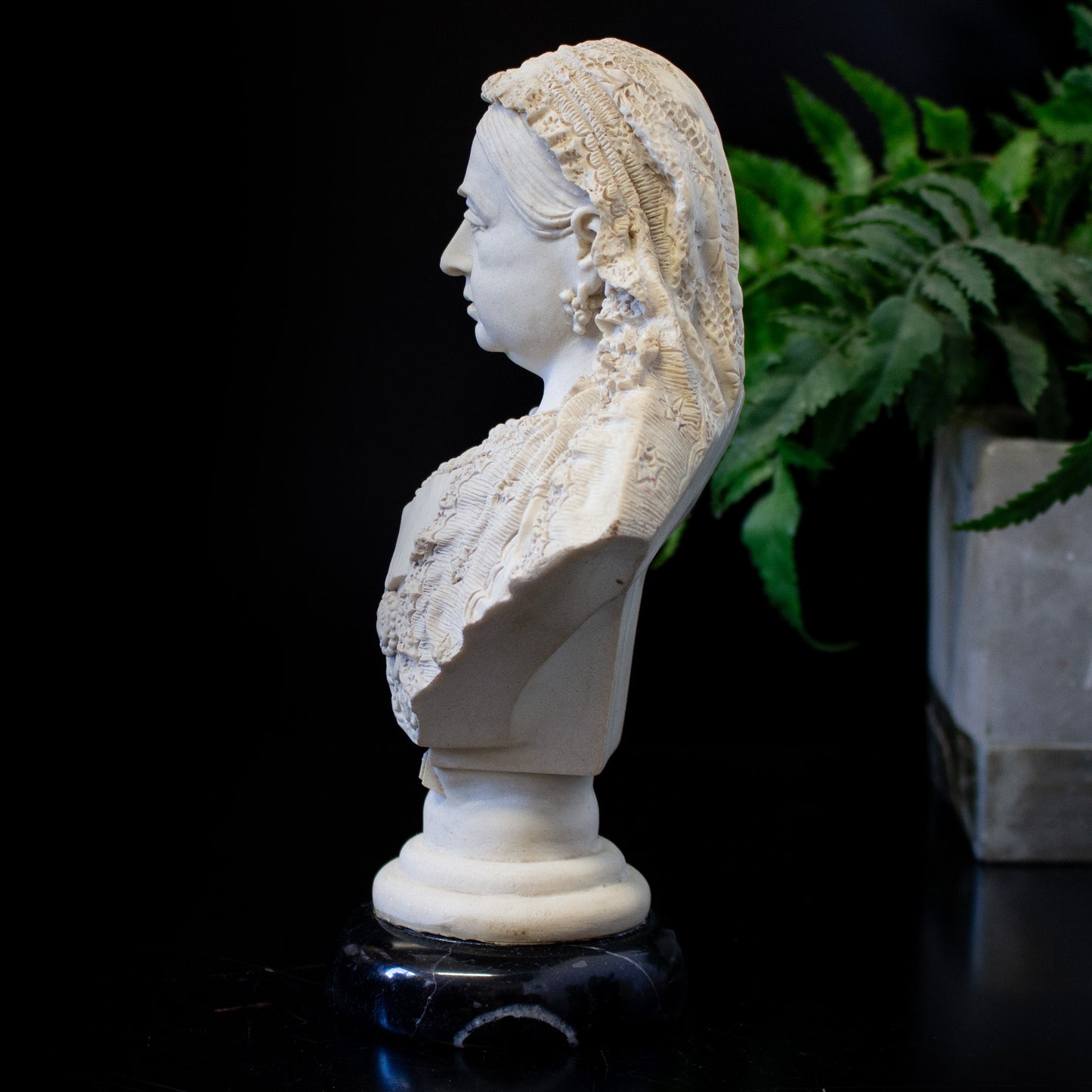 Antique Parian Ware Queen Victoria Commemorative Bust
