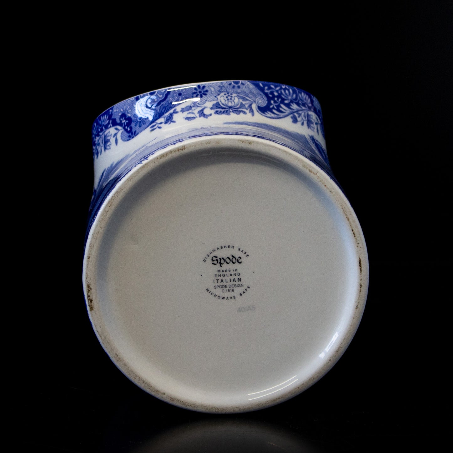 Vintage Spode Blue & White Salt Pig