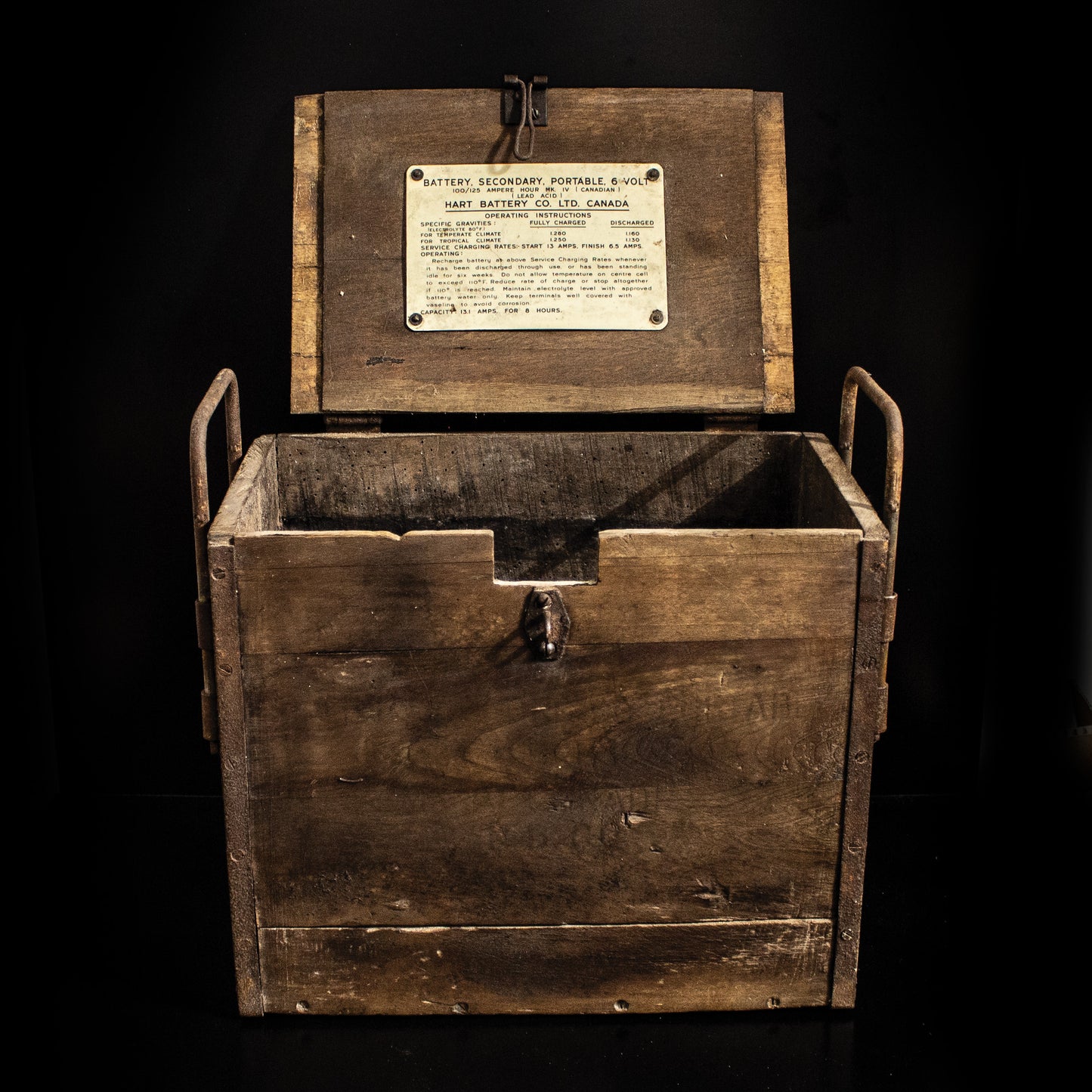 Antique Hart Battery Co LTD Canada Battery Box Crate Early 20th Century