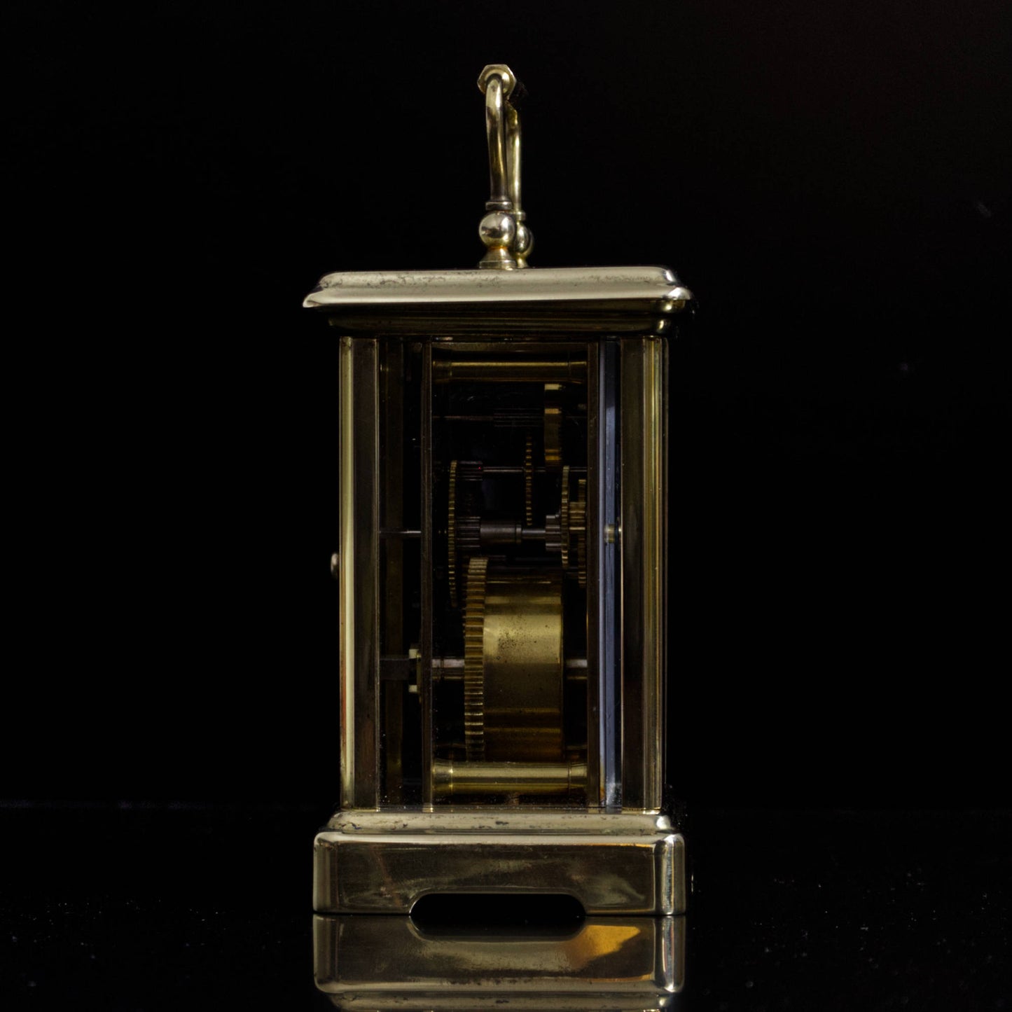 Vintage Mechanical Bornand Freres Brass Carriage Clock
