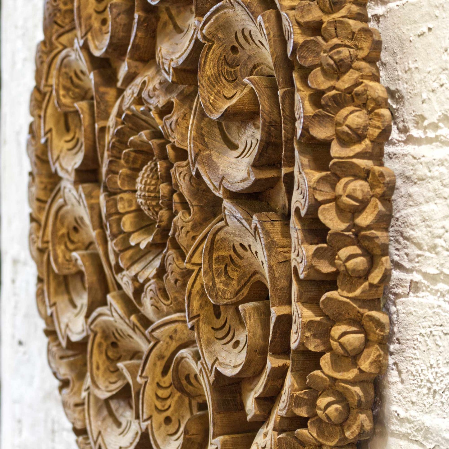 Hand Carved Solid Wood Wall Art