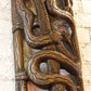 Hand carved Solid Wood Head / Snake Wall Art