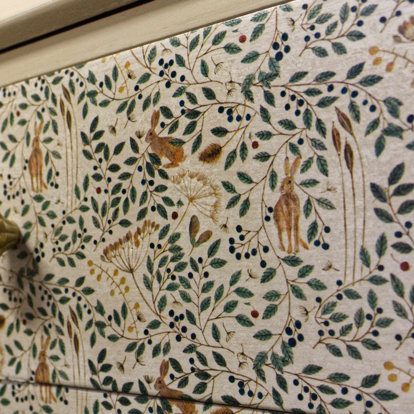 Vintage Hand Painted Decoupage Bureau