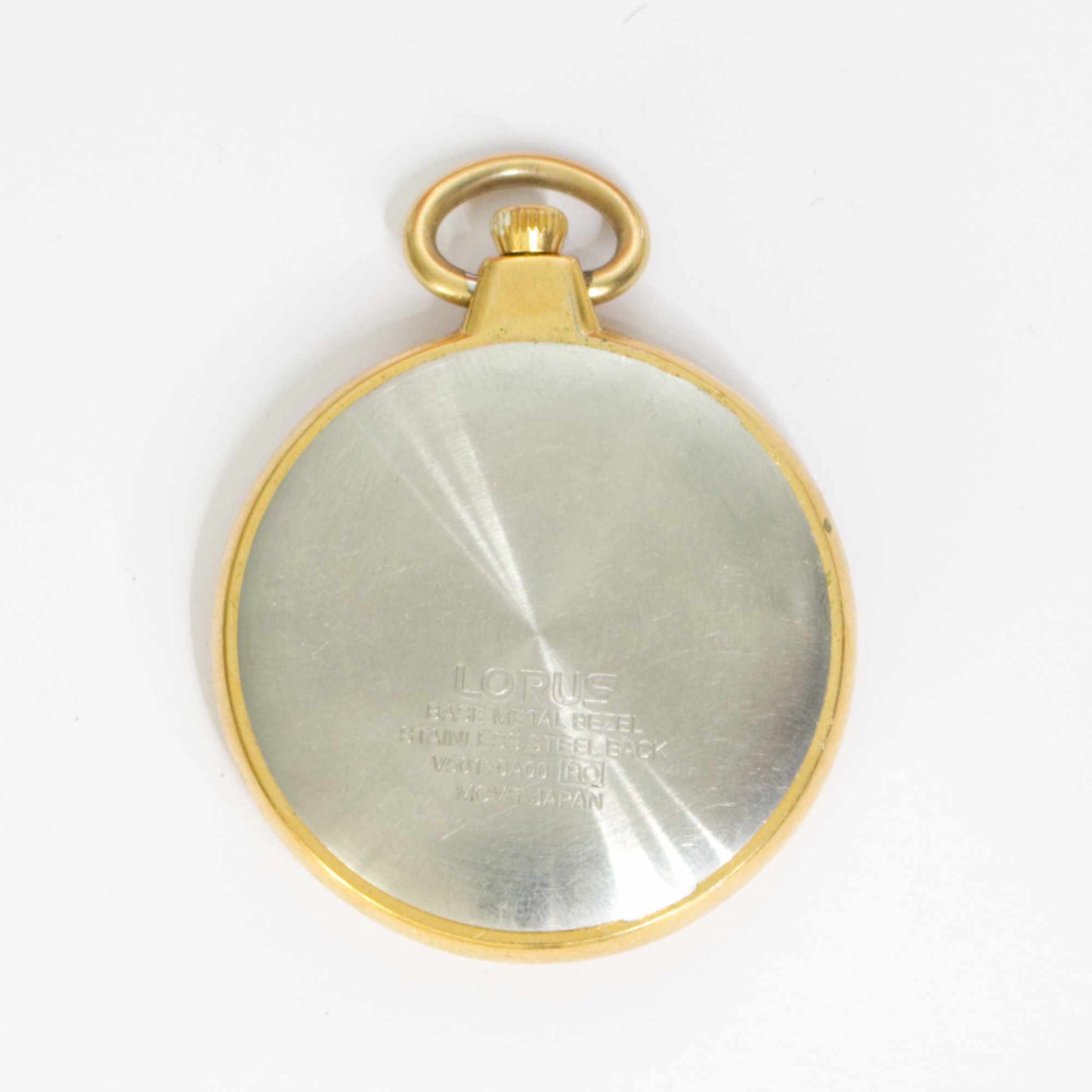 Vintage Lorus Japan Gold Plated Pocket Watch