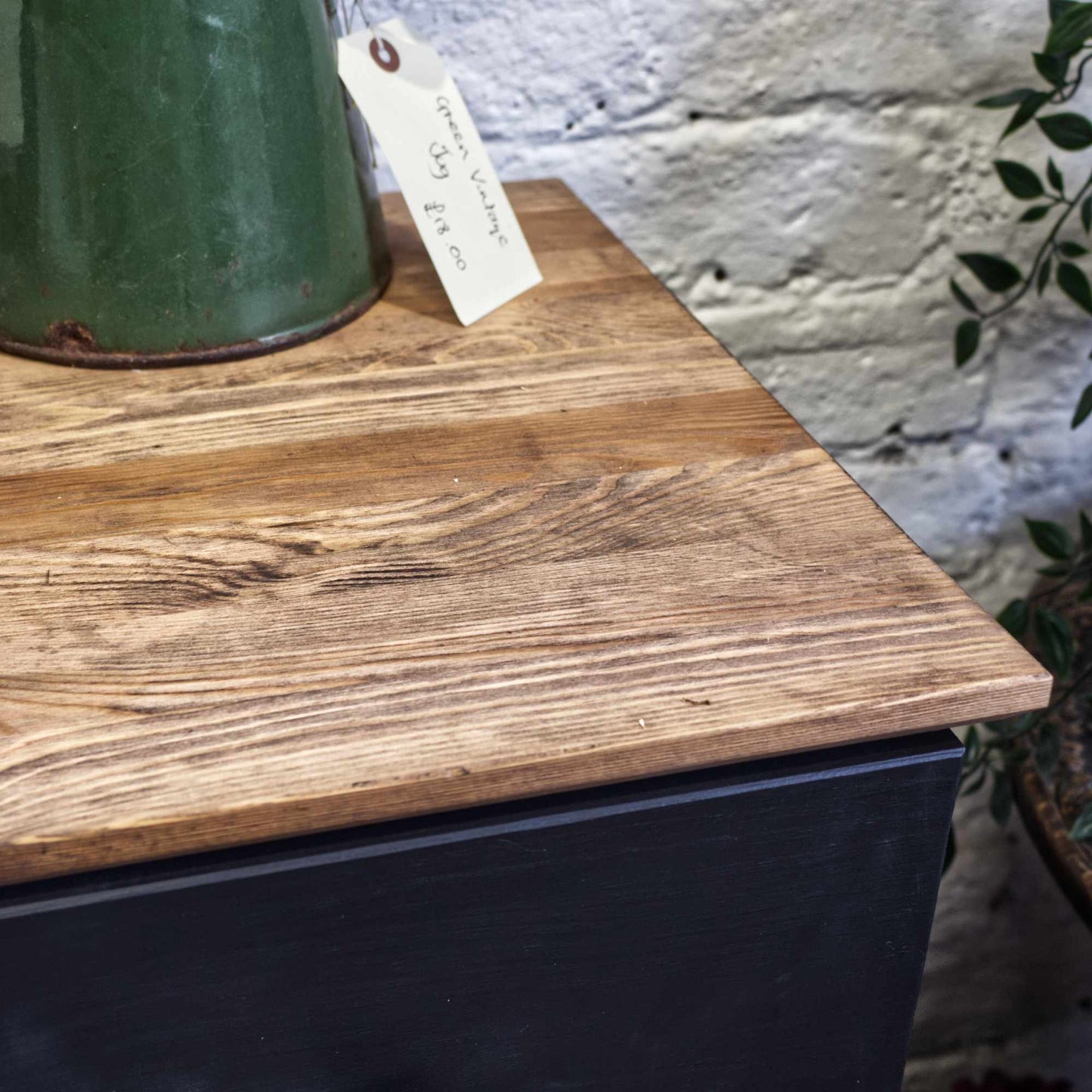 Vintage Up Cycled Hand Painted 4 Drawer Solid Wood Chest Of Drawers