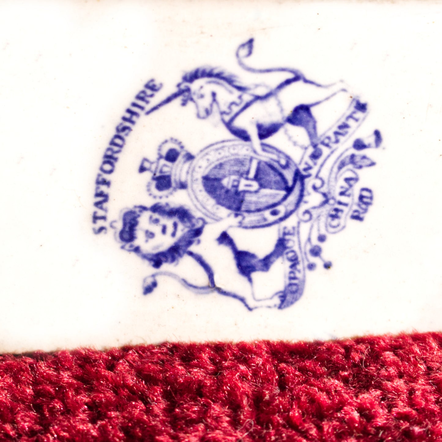 Antique Vintage English Staffordshire Large Blue White Willow