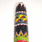 Antique vintage hand carved hand painted African totem pole wall hanging