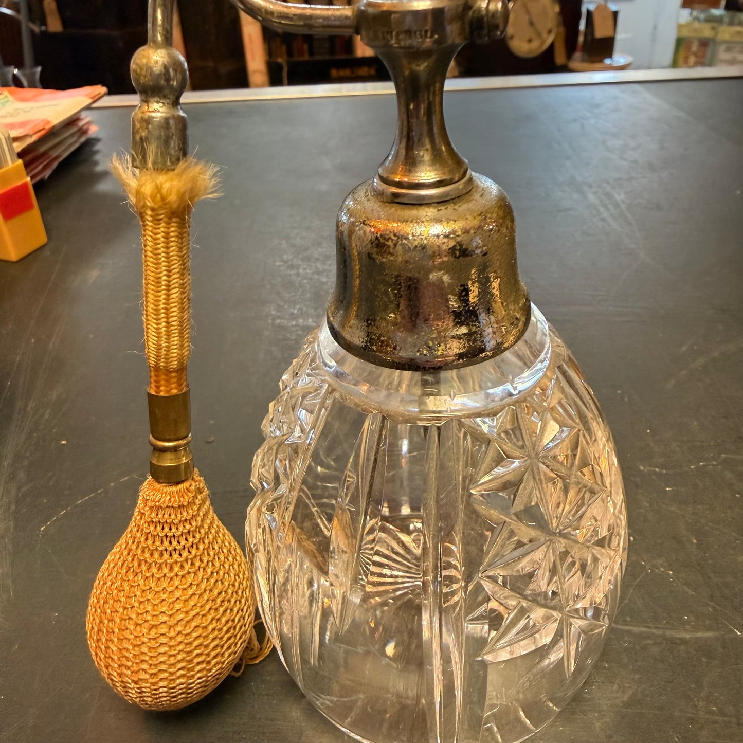 Vintage glass perfume bottle