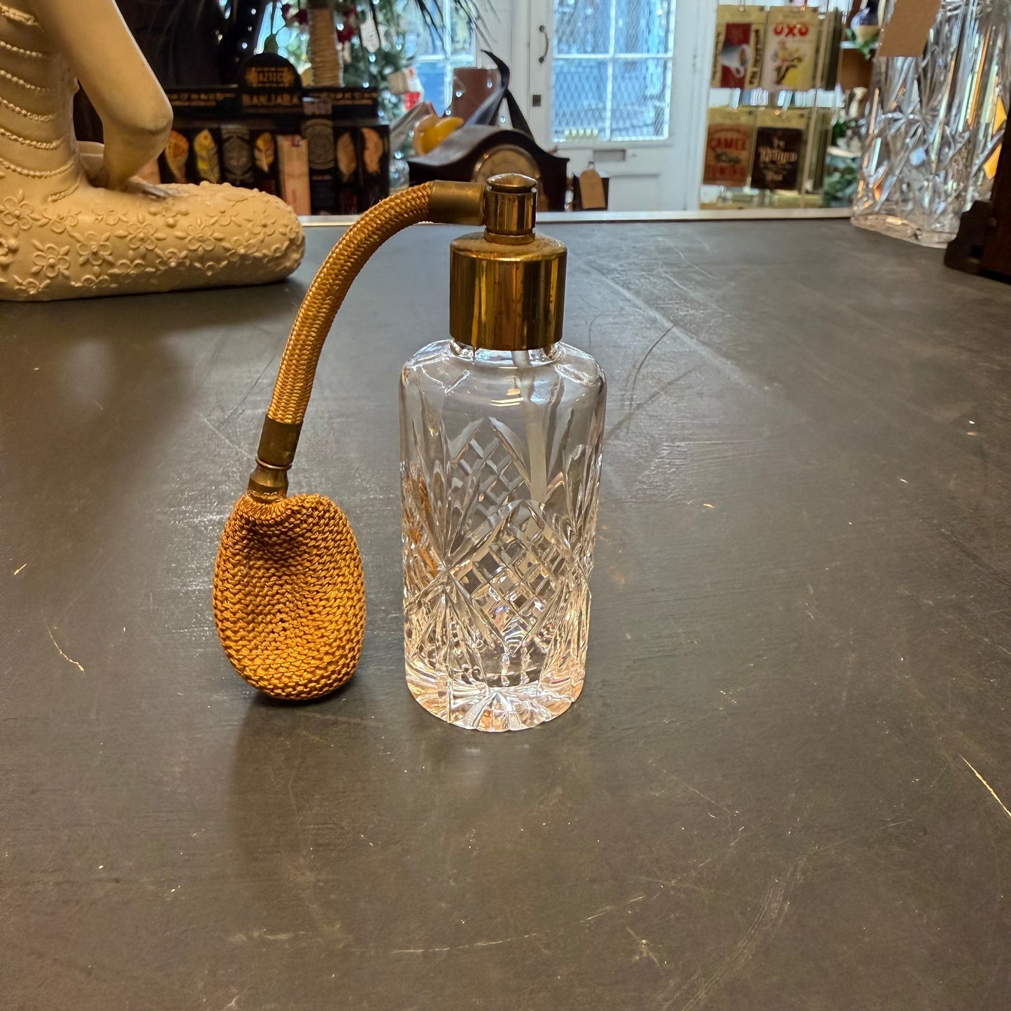 glass perfume bottle vintage