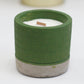 Concrete Effect Green Candle - Sea Moss & Herbs